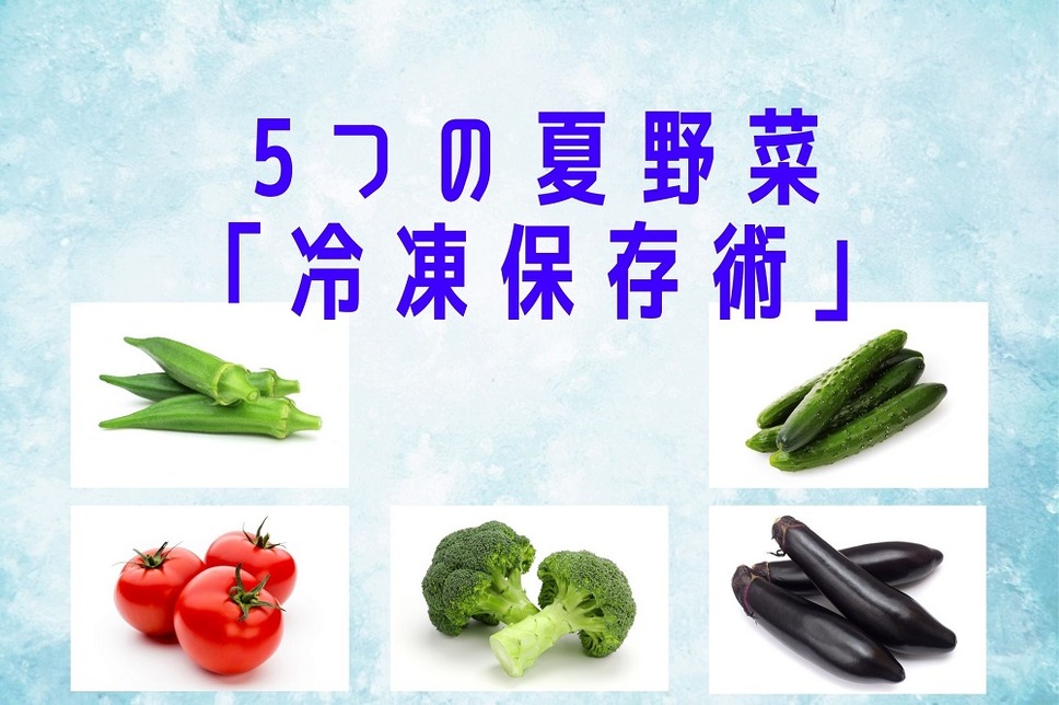 5つの夏野菜 「冷凍保存術」