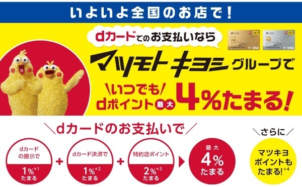 いつでも最大4％貯まる