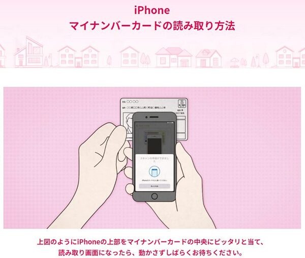 マイナンバーカード読み取りiPhone
