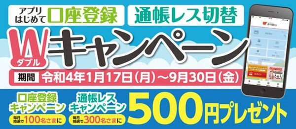 香川銀行のWキャンペーン