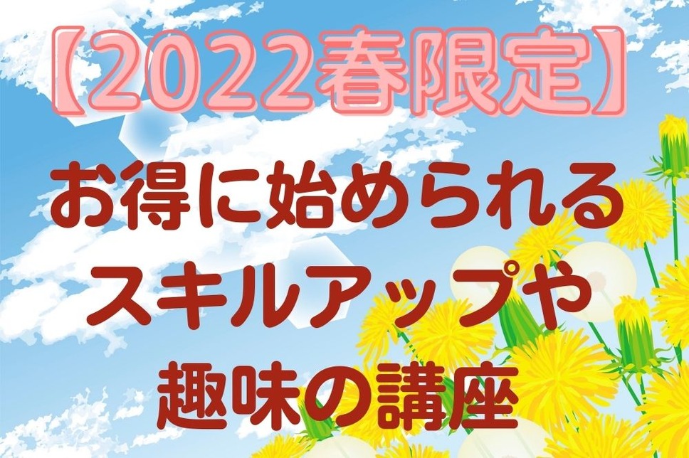 【2022春限定】大人の講座